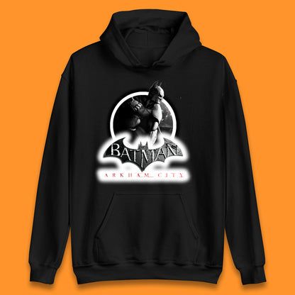 Batman Arkham City Action Adventure Game Batman Basic Logo DC Comics Superhero Gamer Unisex Hoodie