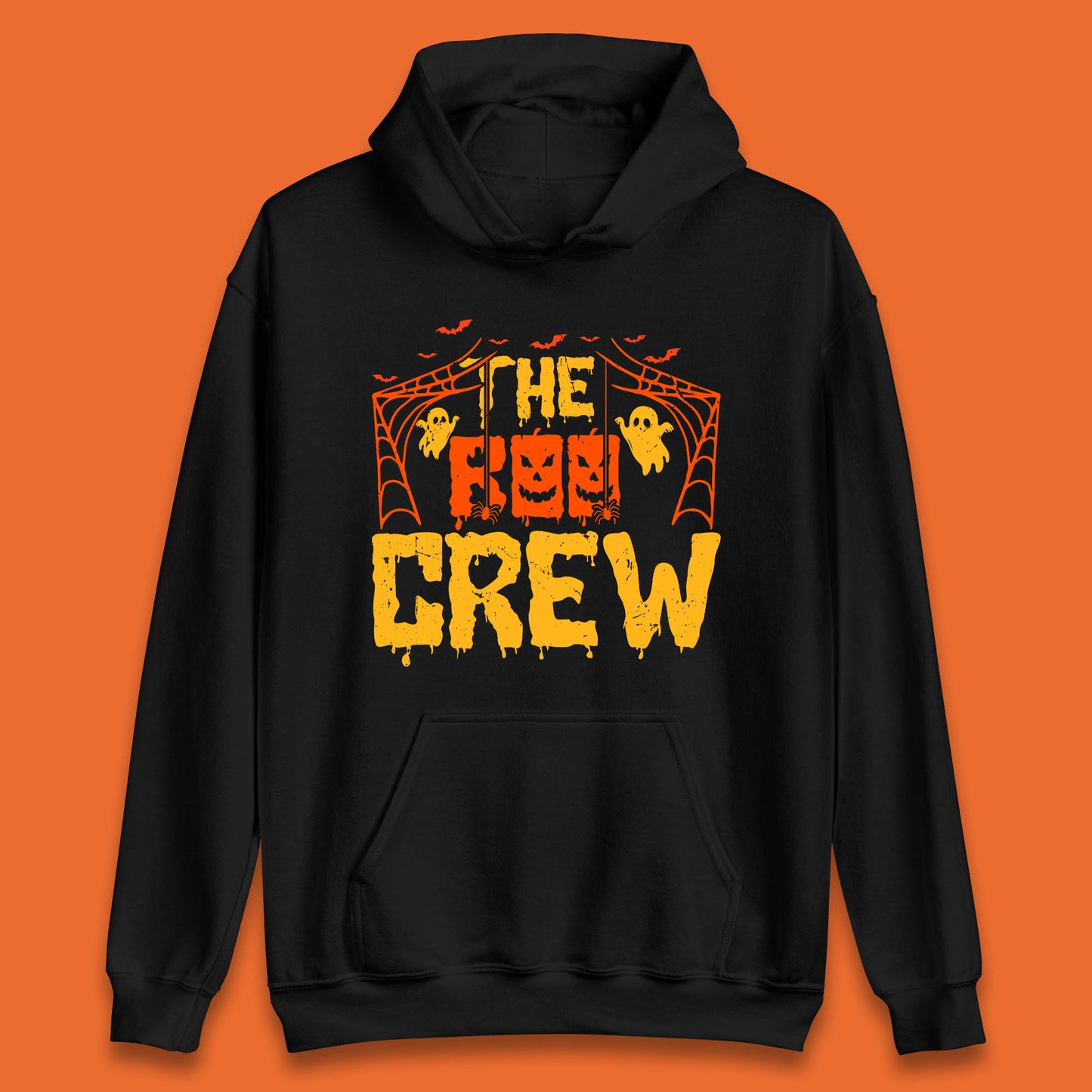 The Boo Crew Halloween Horror Spooky Boo Squad Matching Halloween Costume Unisex Hoodie