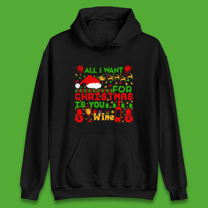 christmas wine hoodie