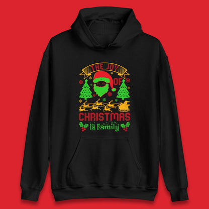 the joy of christmas is family hoodie
