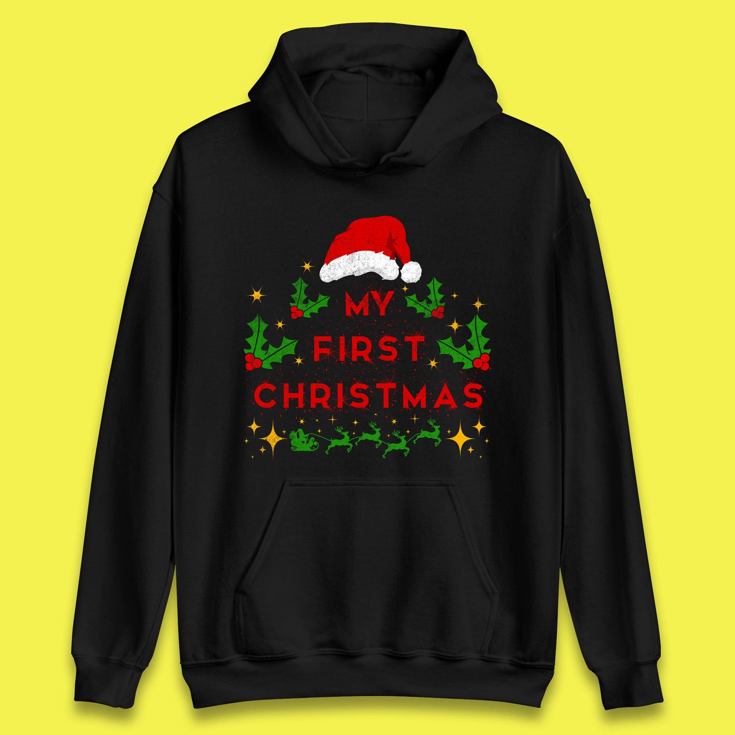my first christmas winter hoodie