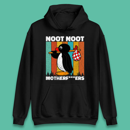 Noot Noot Pingu Madafakas Motherfcukers Funny Meme Vintage Retro Cartoon Anime Manga Unisex Hoodie