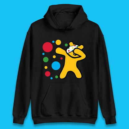 Dabbing Spotty Pudsey Bear Children In Need Dab Dance Spotty Day Donation Unisex Hoodie