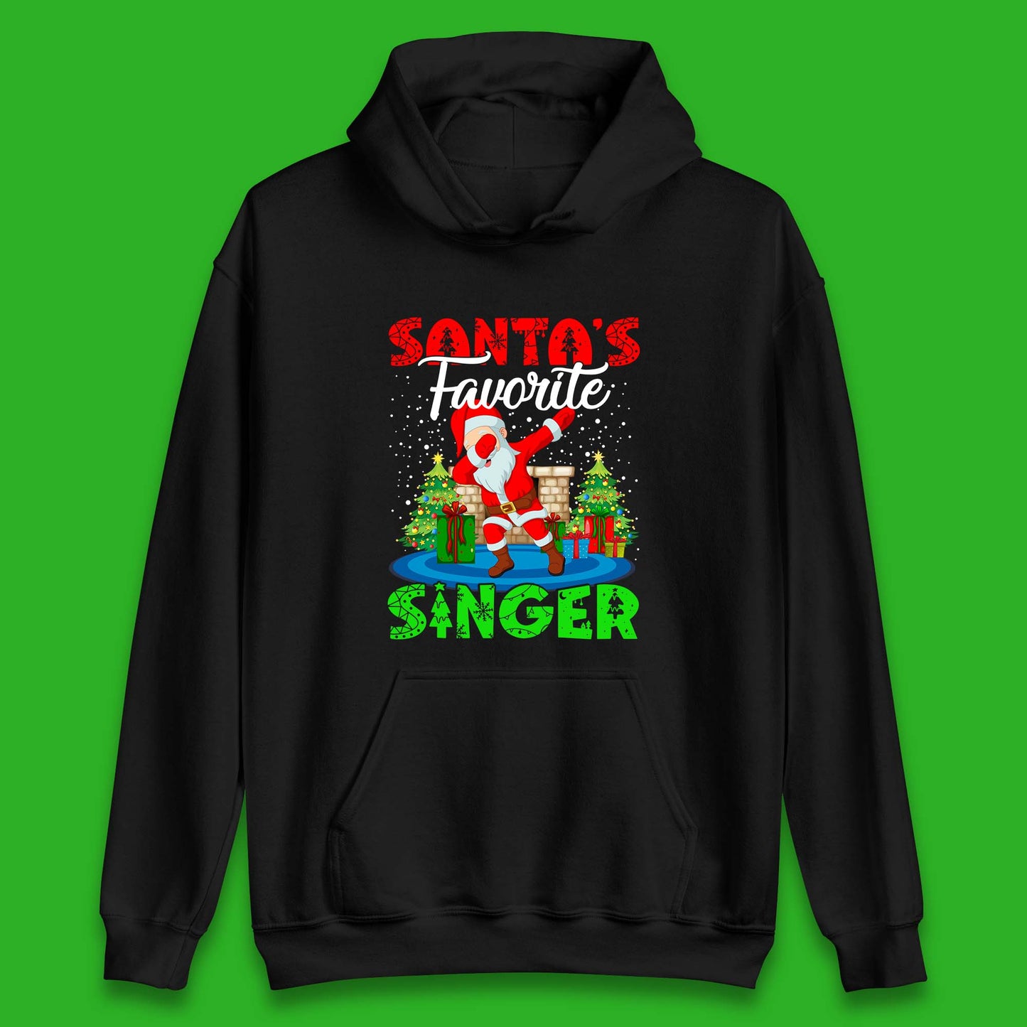 christmas dabbing santa hoodie