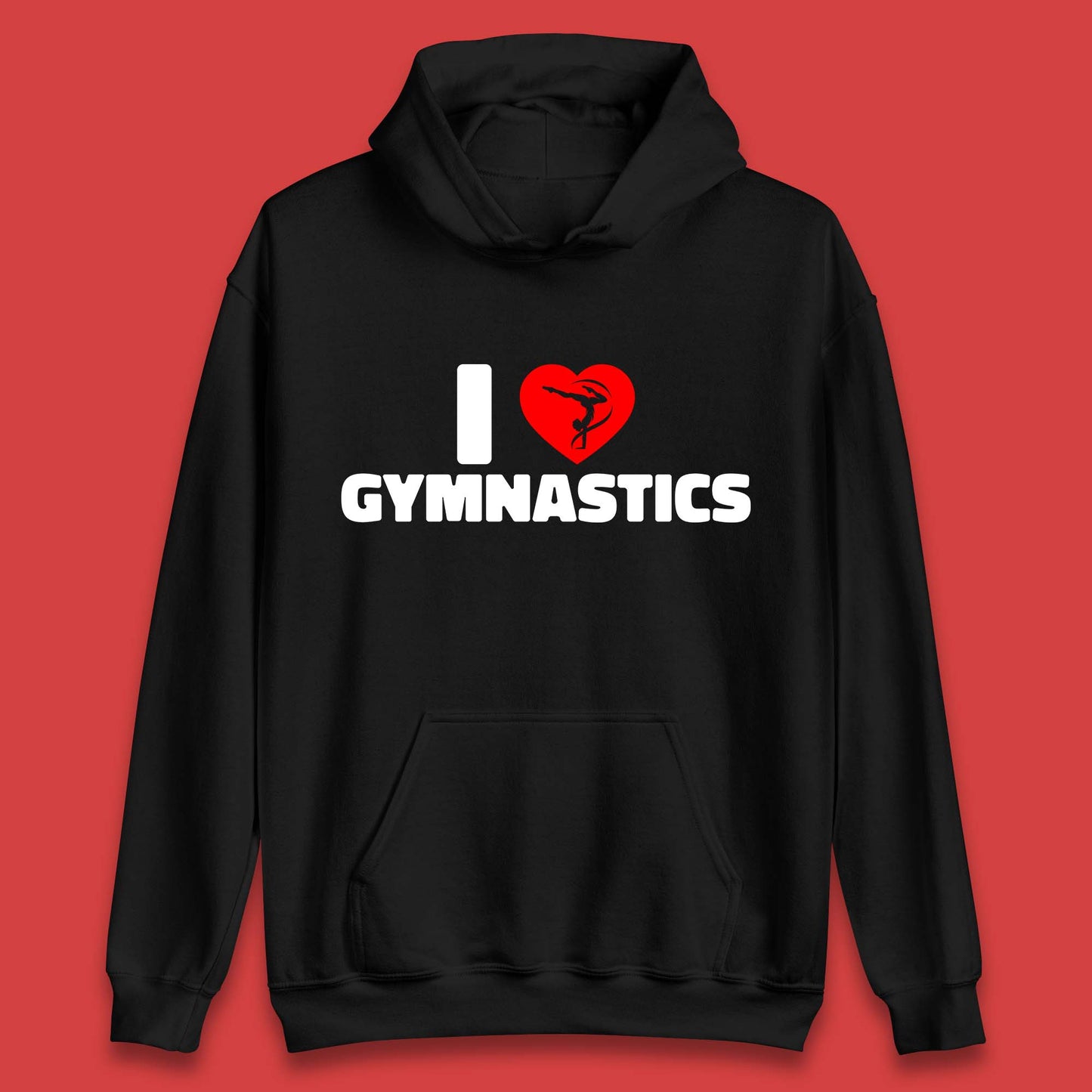 I Love Gymnastics Floor Exercises Sports Heart Gymnast Gymnastics Lover Unisex Hoodie