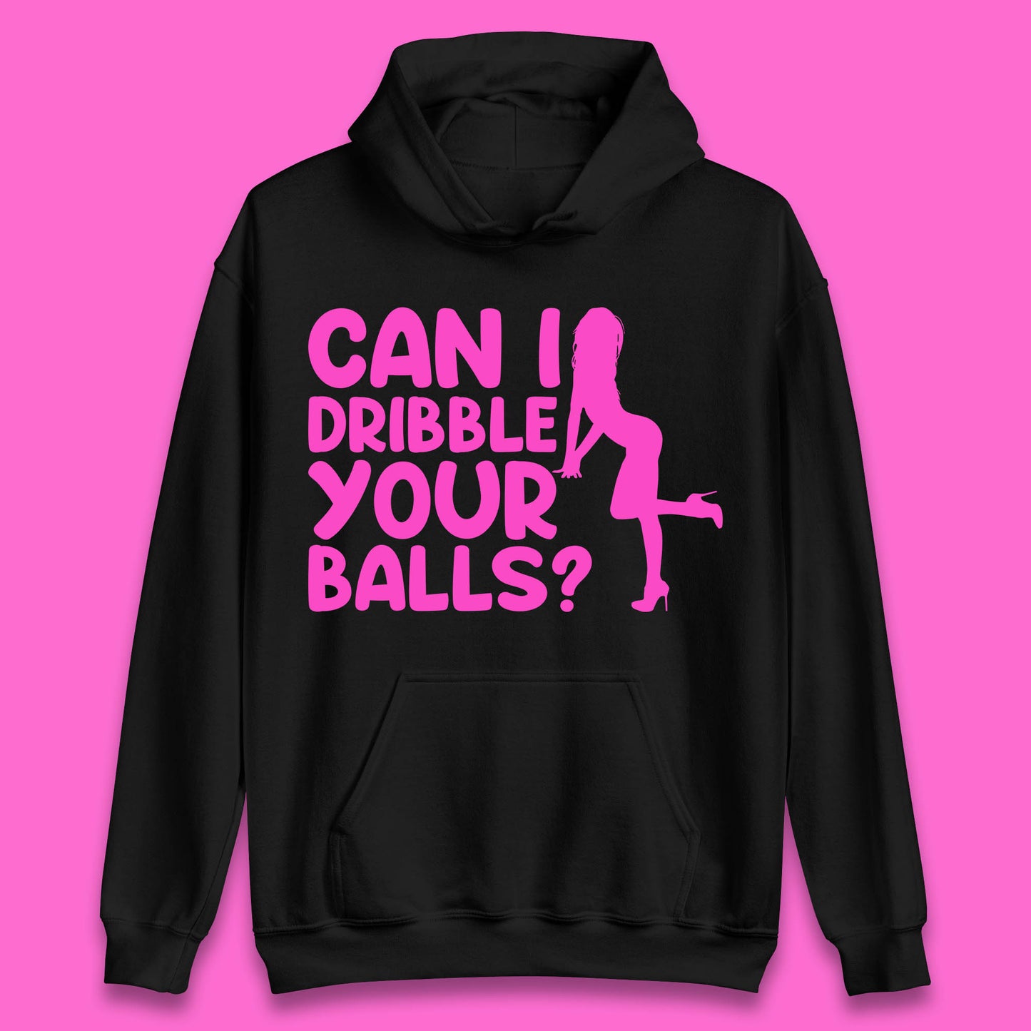 Can I Dribble You Balls? Offensive Adult Humor Gift Unisex Hoodie