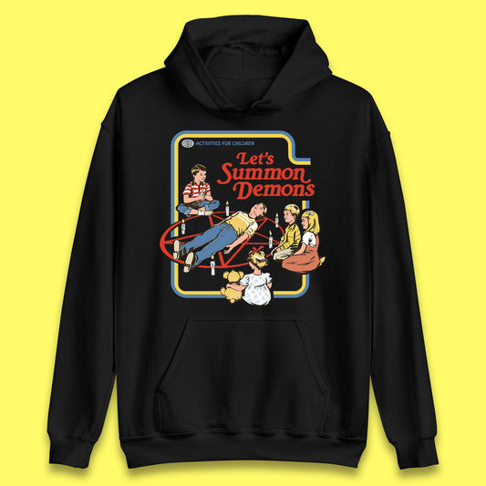 Let's Summon Demons Creepy Incantation Halloween Comic Funny Dark Humor Unisex Hoodie