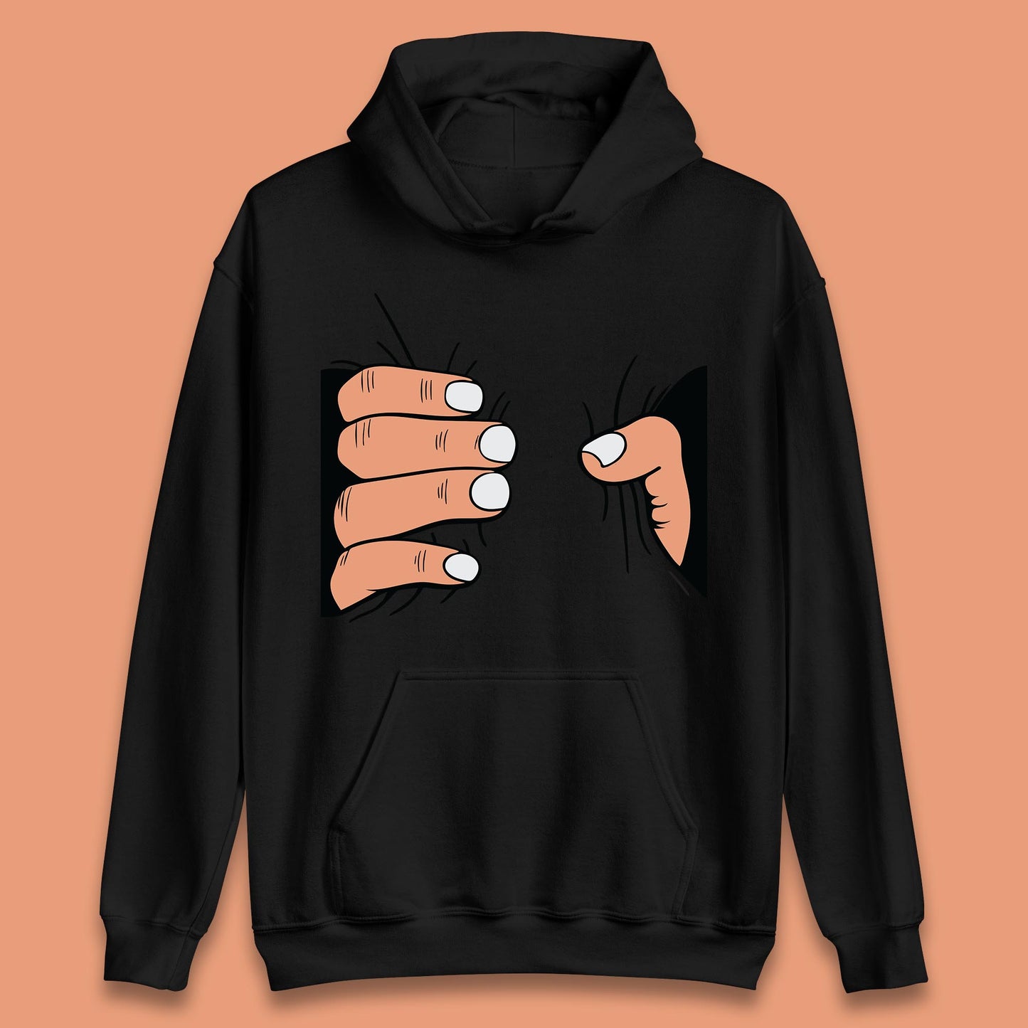 Crushing Handshake Big Hand Squeezing Funny Hand Grabbing Photographic Unisex Hoodie