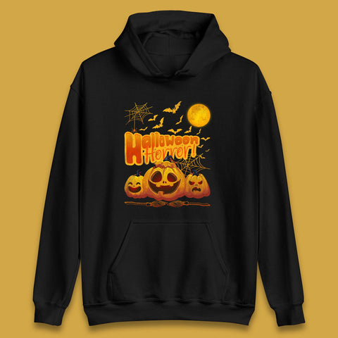 Happy Halloween Jack-o-lantern Horror Scary Monster Pumpkins Unisex Hoodie