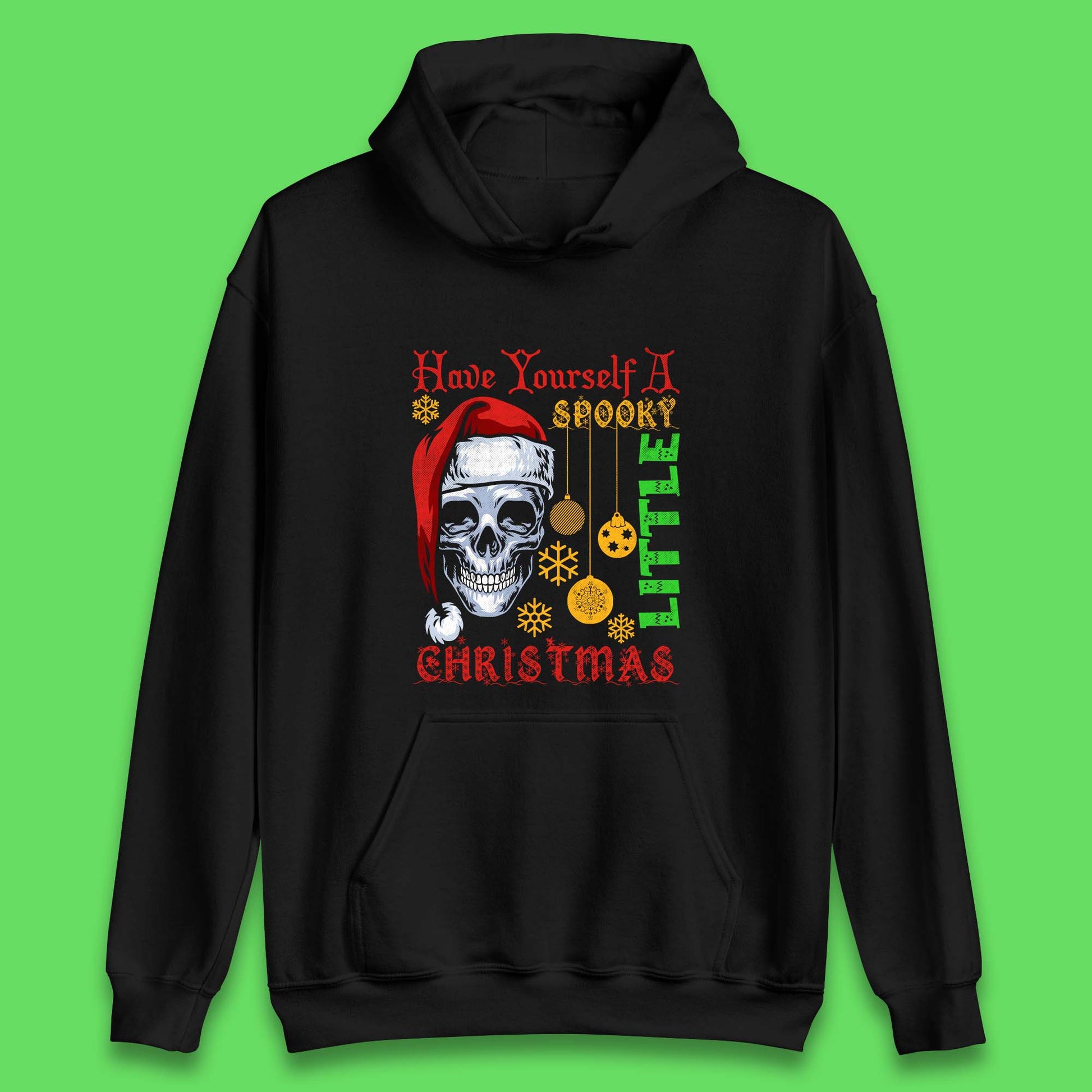 christmas skull hoodie