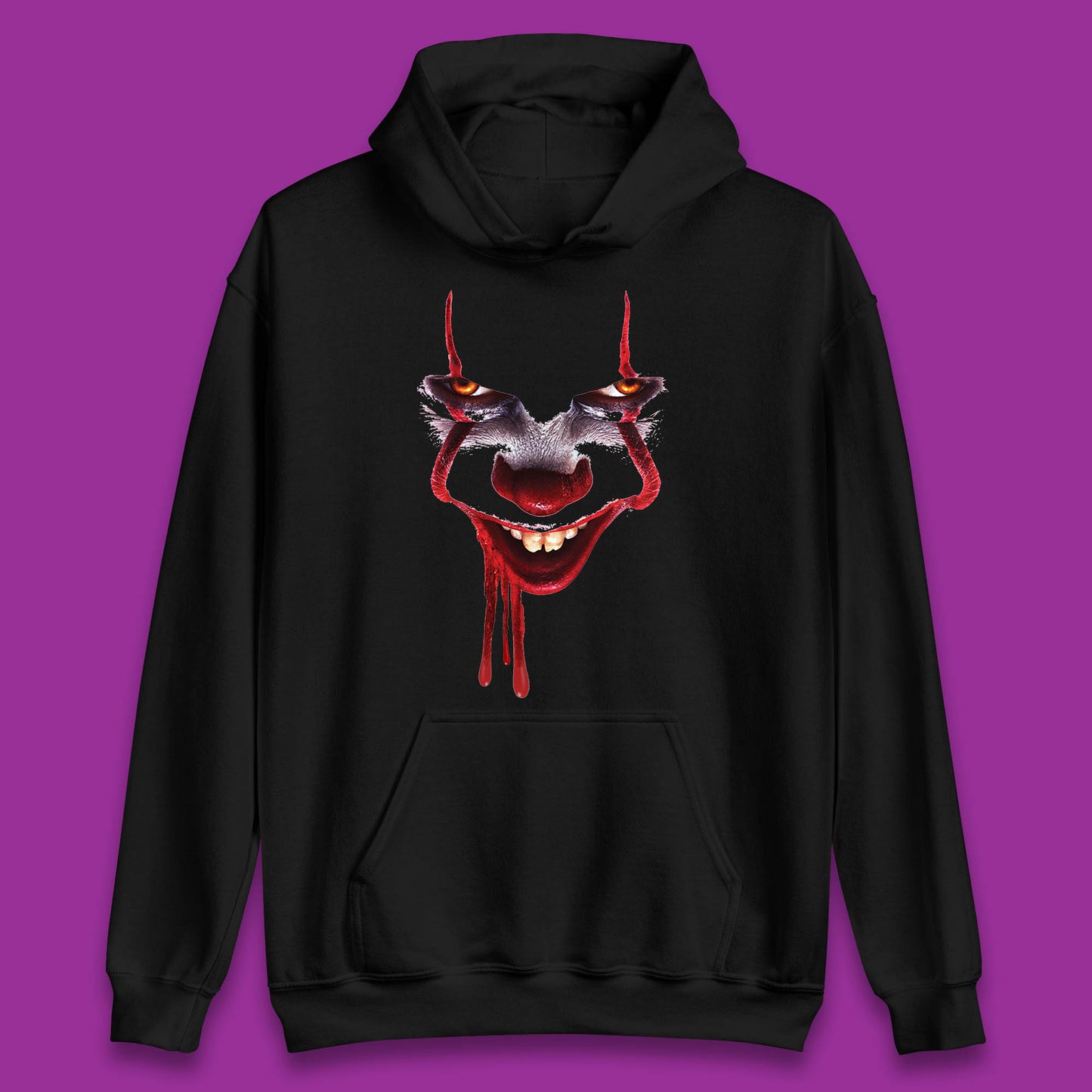 Pennywise Clown IT Chapter 2 Halloween Horror Movie Character Unisex Hoodie