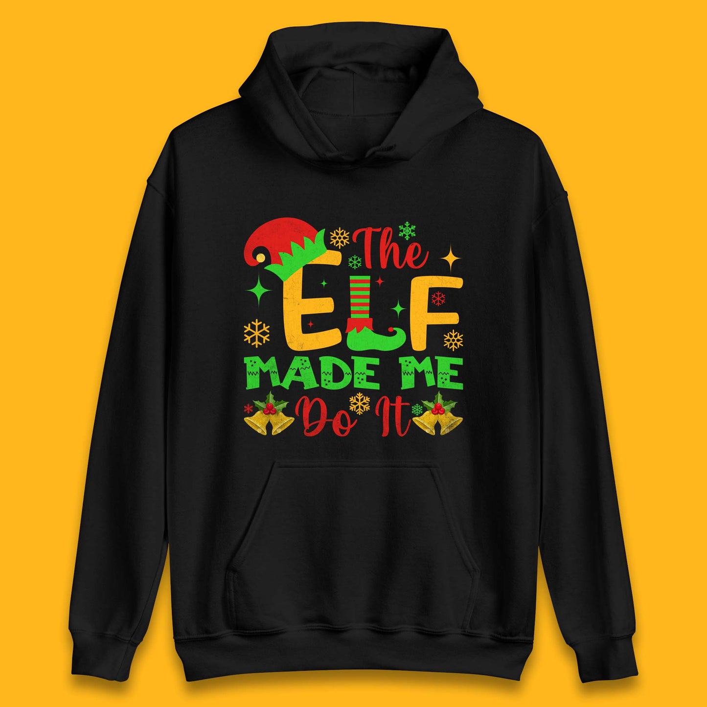 the elf made me do it christmas hoodie
