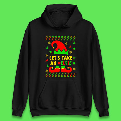 Let's Take An Elfie Christmas Unisex Hoodie