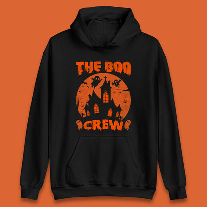 The Boo Crew Halloween Boo Squad Matching Costume Haunted House Horror Boo Ghost Unisex Hoodie