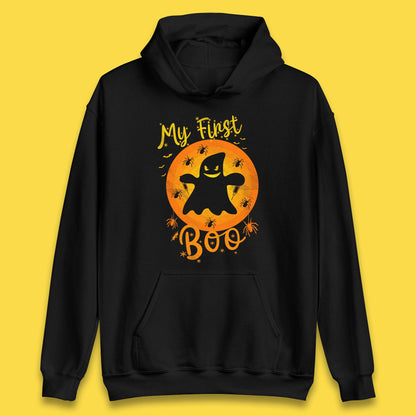 My First Boo Halloween Funny Boo Ghost Horror Scary Creepy Season Unisex Hoodie