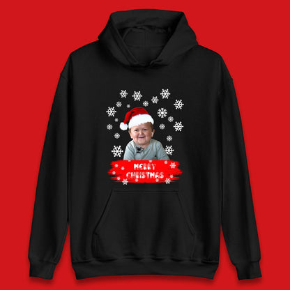 Merry Christmas Hasbulla Snowflakes Unisex Hoodie