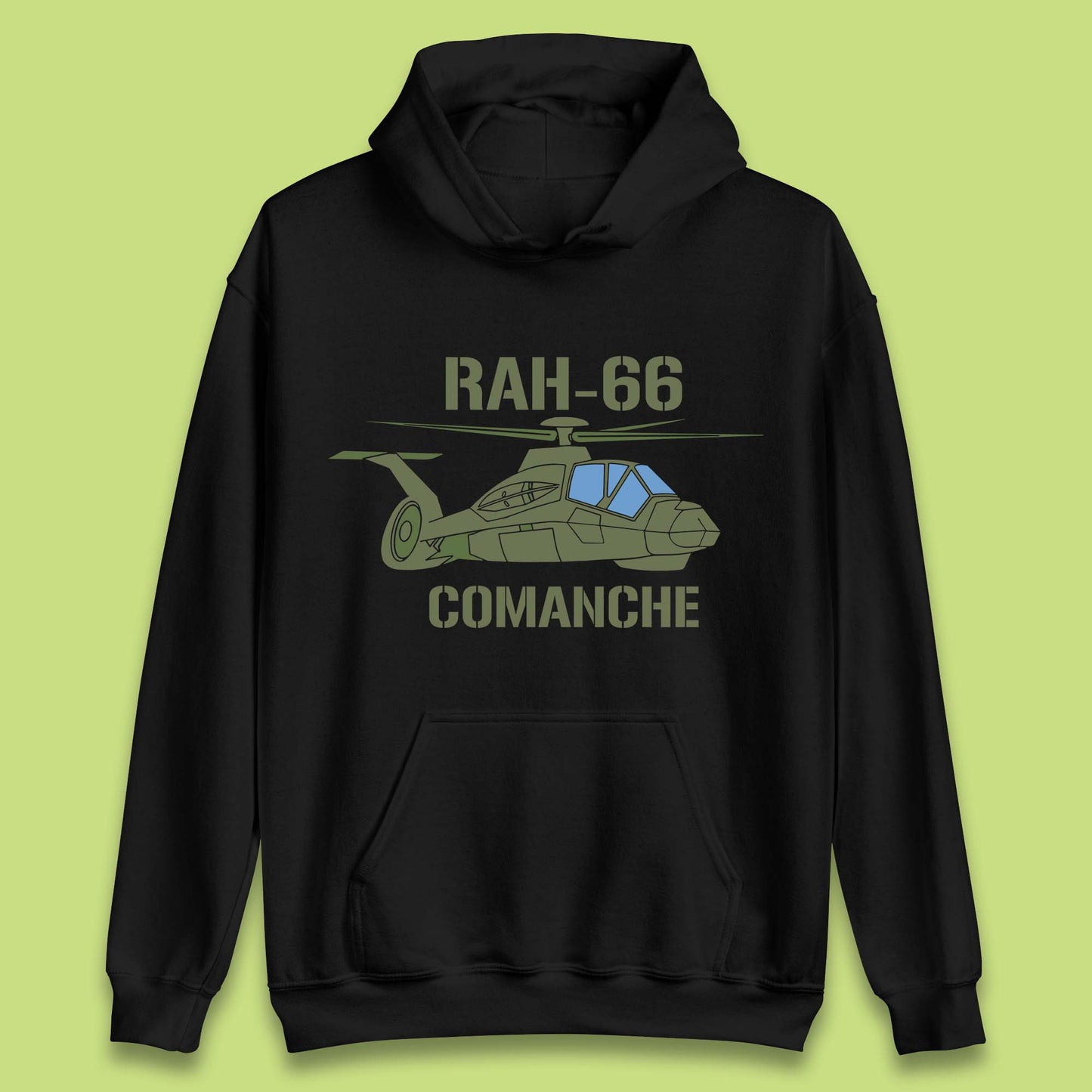 Boeing–Sikorsky RAH-66 Comanche US Army Gunship Attack Helicopter Unisex Hoodie