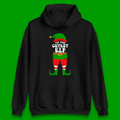 im the cutest elf christmas hoodie