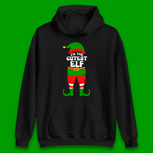 im the cutest elf christmas hoodie