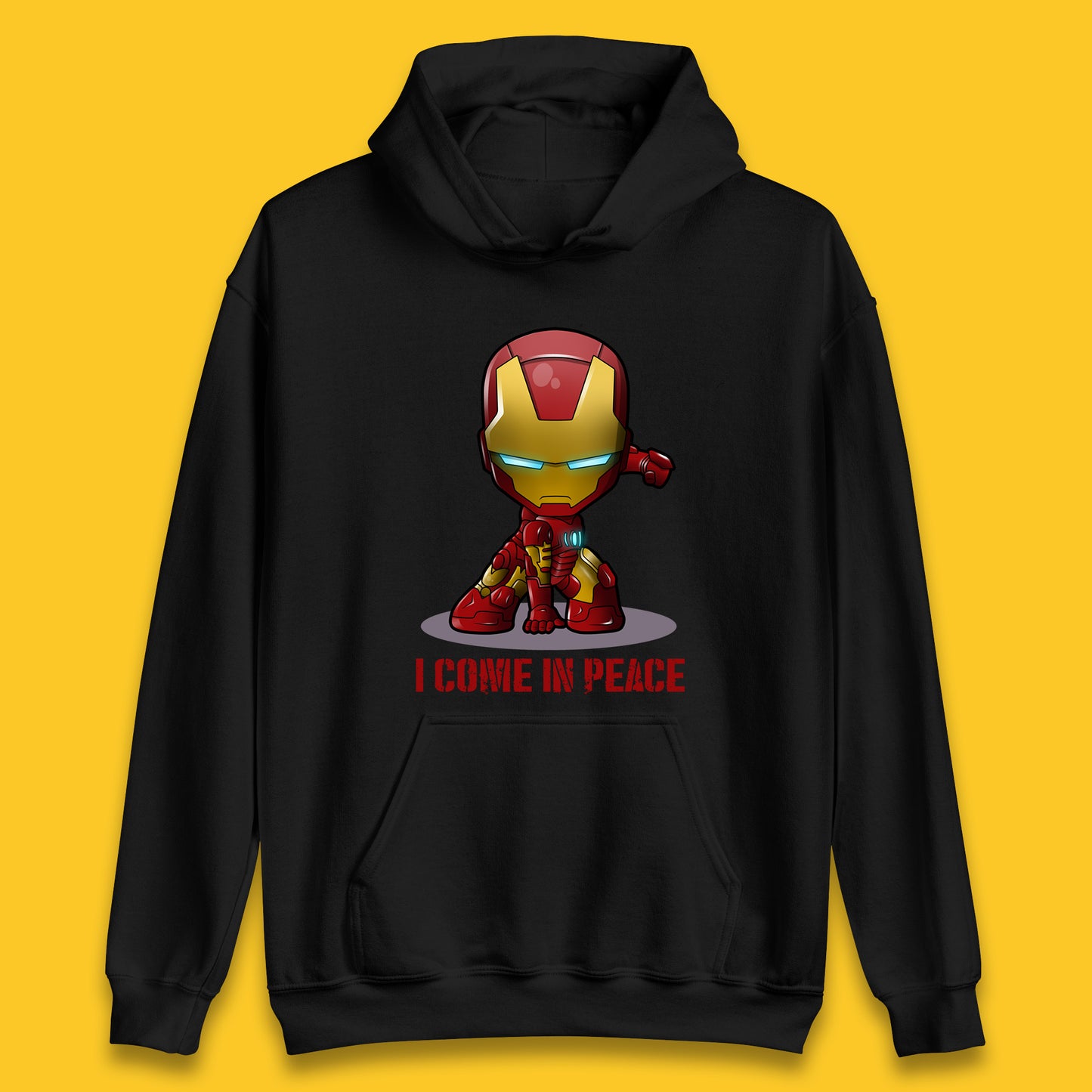 I Come In Peace Marvel Avenger Movie Character Iron Man Superheros Ironman Costume Superheros Unisex Hoodie