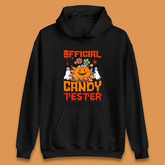 Official Candy Tester Halloween Trick Or Treat Funny Halloween Party Unisex Hoodie