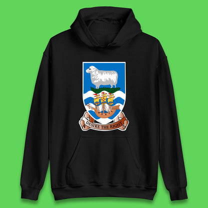 Coat Of Arms Of The British Overseas Territory Falkland Islands Coat Of Arms Of The Falkland Islands Flag Unisex Hoodie
