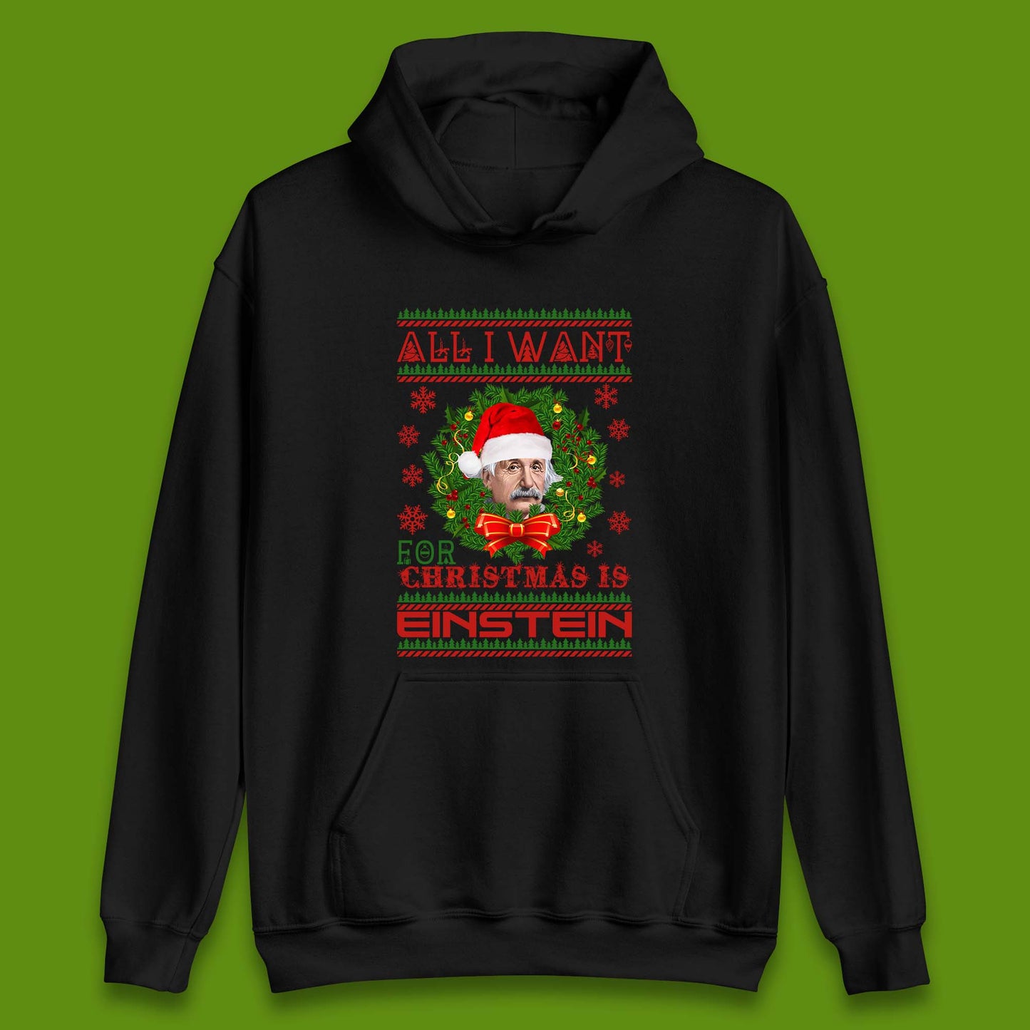 Want Einstein For Christmas Unisex Hoodie