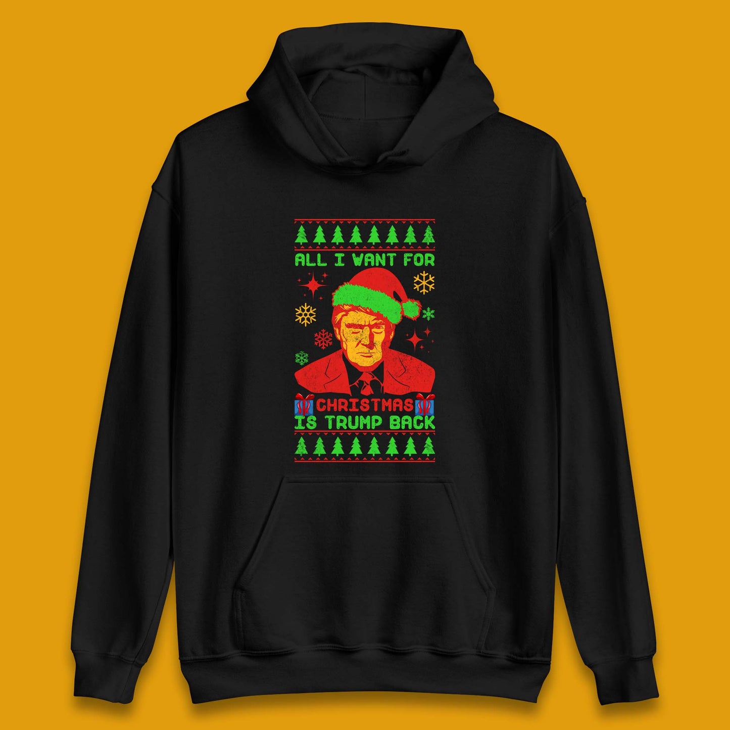 Trump Back Christmas Unisex Hoodie