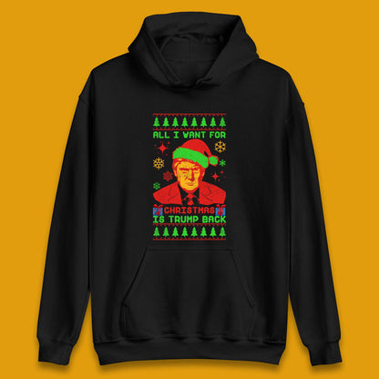 Trump Back Christmas Unisex Hoodie