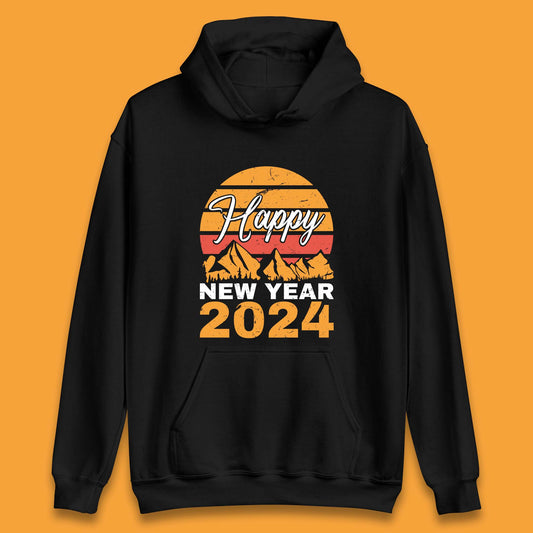 Happy New Year 2024 Camping Camping Unisex Hoodie