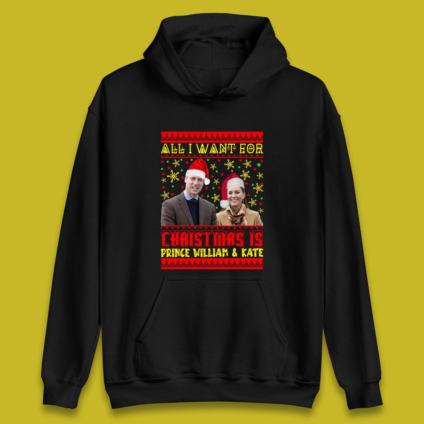 Prince William & Kate Christmas Unisex Hoodie