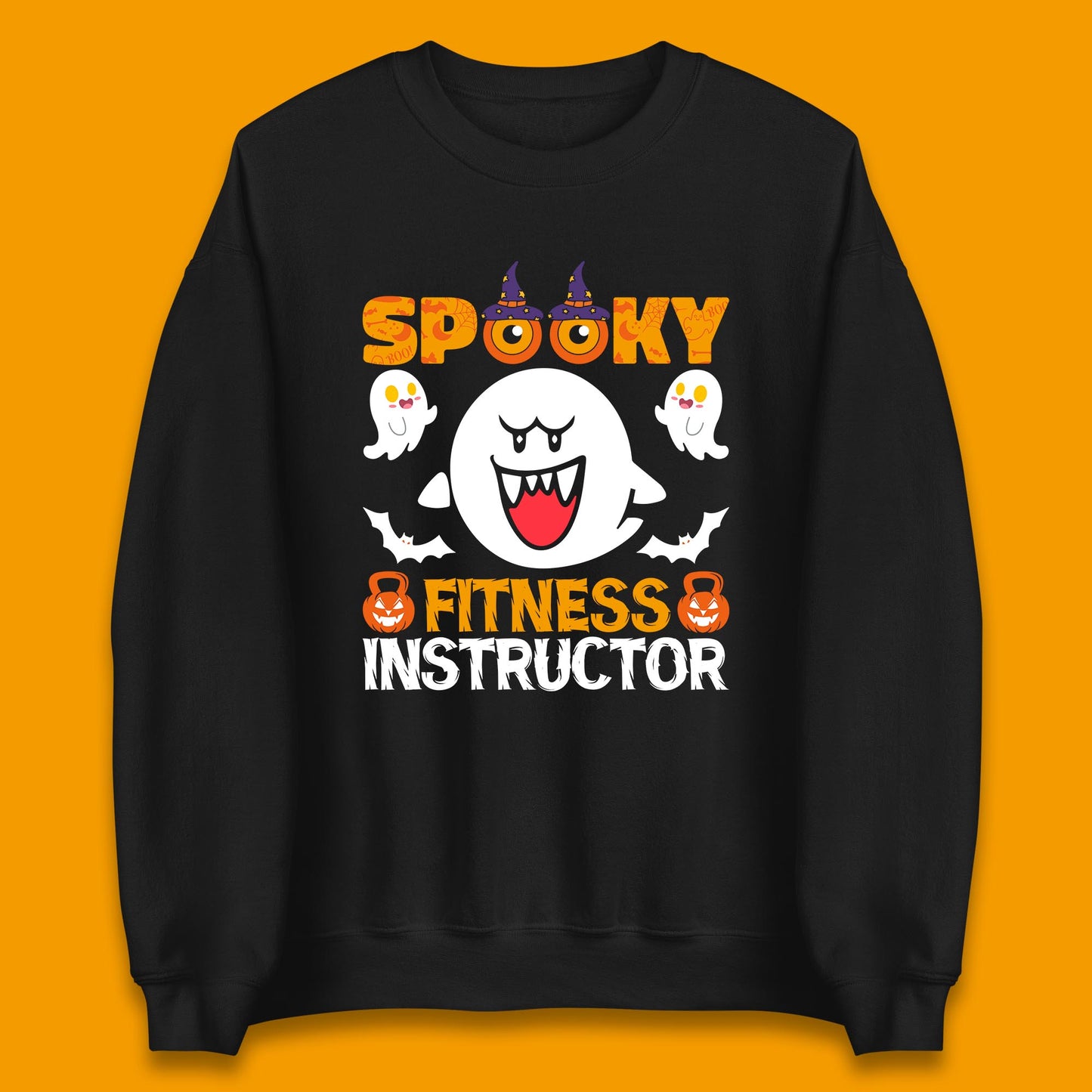 Halloween Spooky Fitness Instructor Super Mario Boo Halloween Costume Unisex Sweatshirt