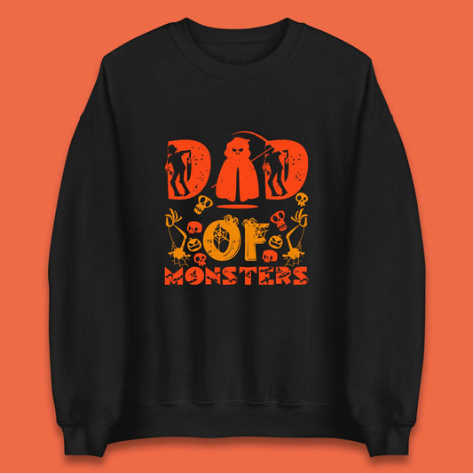 Dad Of Monsters Halloween Spooky Dad Dadster Halloween Costume Unisex Sweatshirt