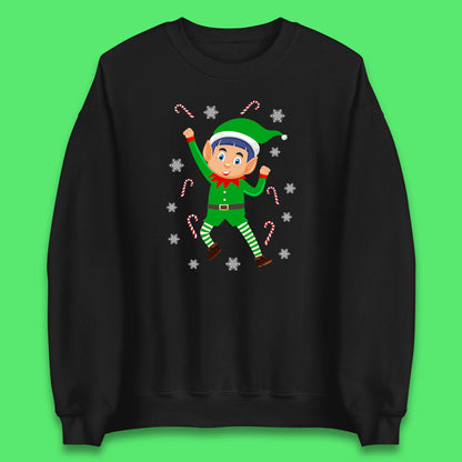 Cartoon Elf Christmas Jumper UK