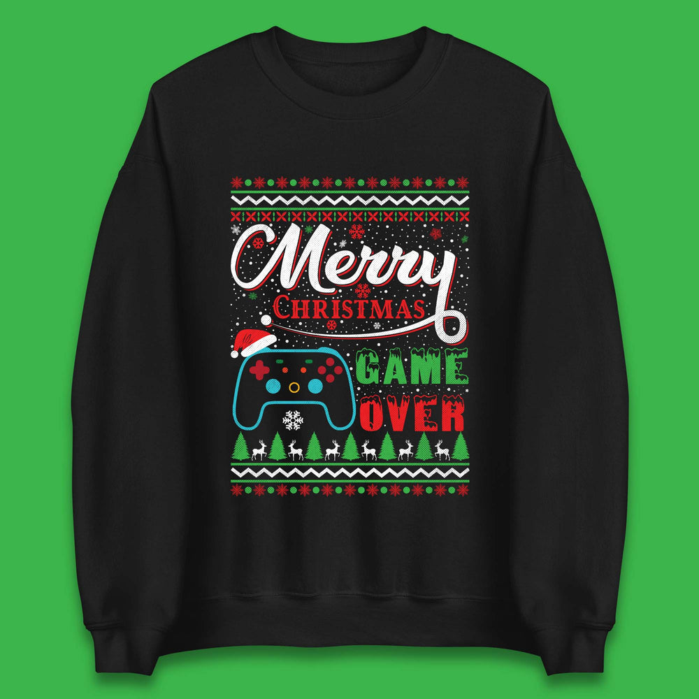 Merry Christmas Game Over Unisex Sweatshirt