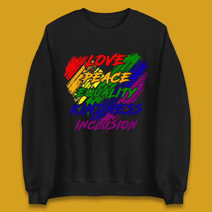 Love Peace Equality Unisex Sweatshirt