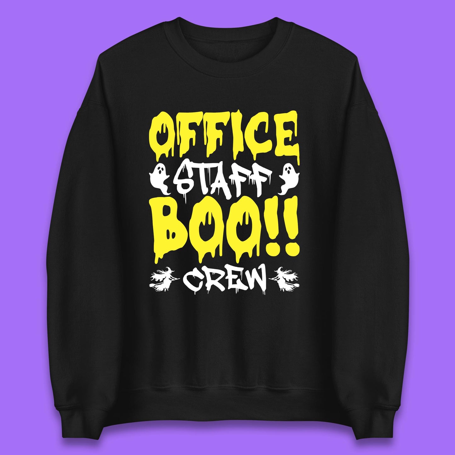 Office Staff Boo Crew Halloween Office Squad Boo Ghost Office Crew Unisex Sweatshirt