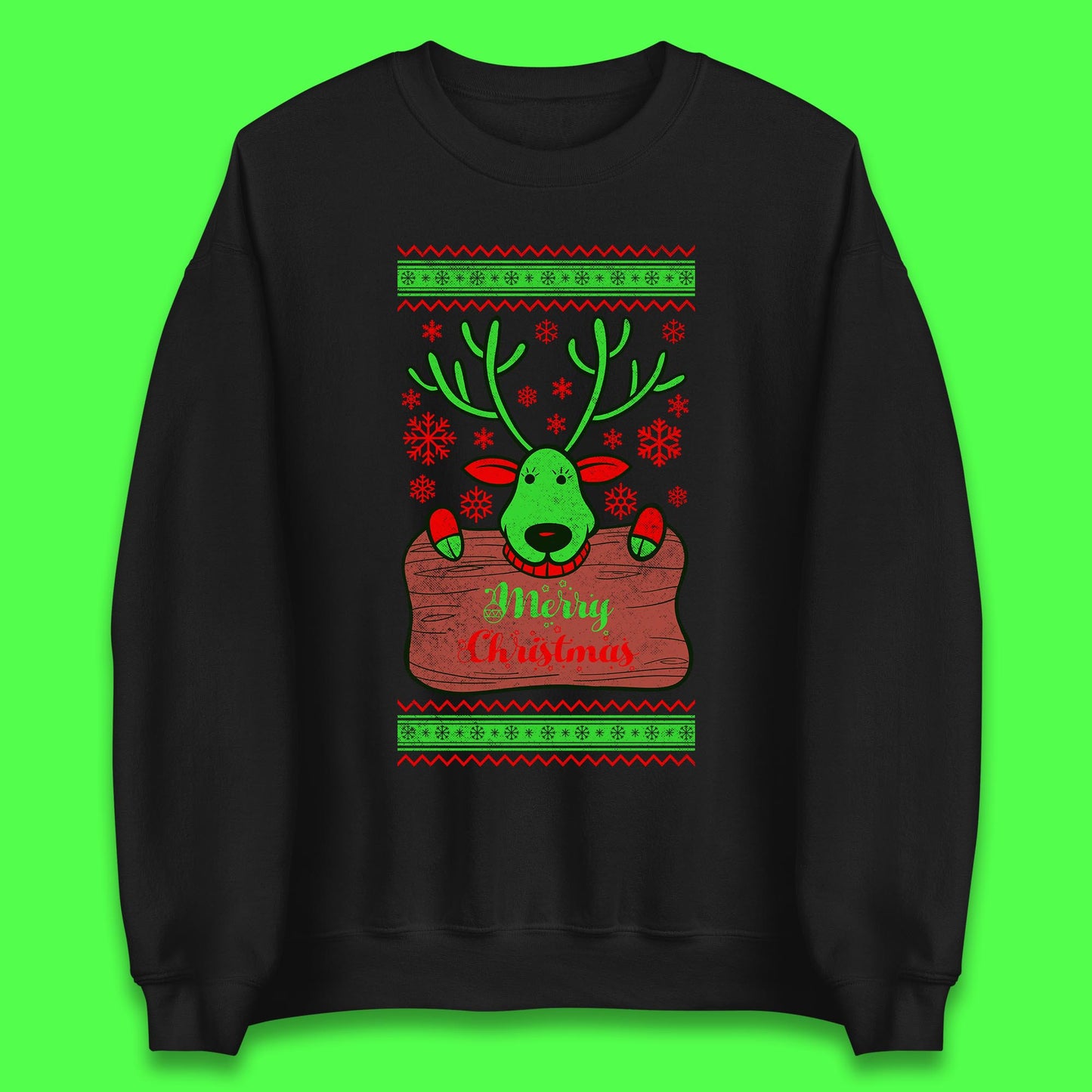 merry christmas reindeer sweatshirt