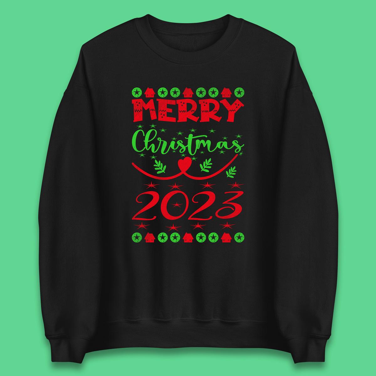 Merry Christmas 2023 Winter Holiday Xmas Festive Celebration Unisex Sweatshirt