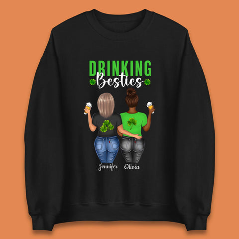 Personalised Drinking Besties Unisex Sweatshirt