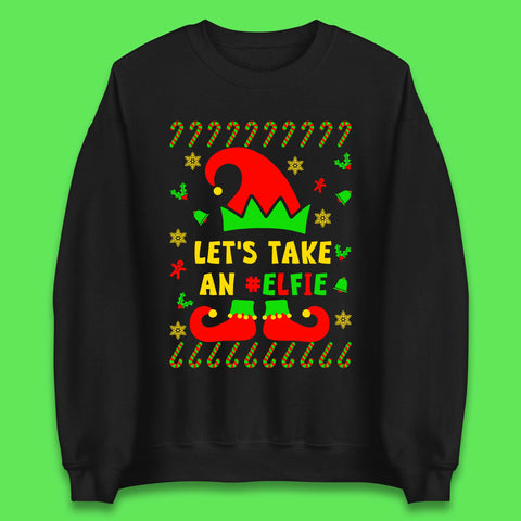 Let's Take An Elfie Christmas Unisex Sweatshirt