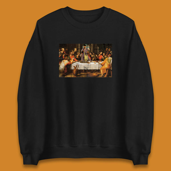 Jesus Quintana The Big Lebowski Dude Last Supper By Juan De Juanes Christmas Religious Christian Motives Unisex Sweatshirt
