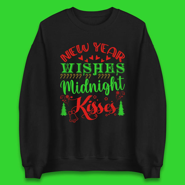 New Year Wishes Midnight Kisses Unisex Sweatshirt