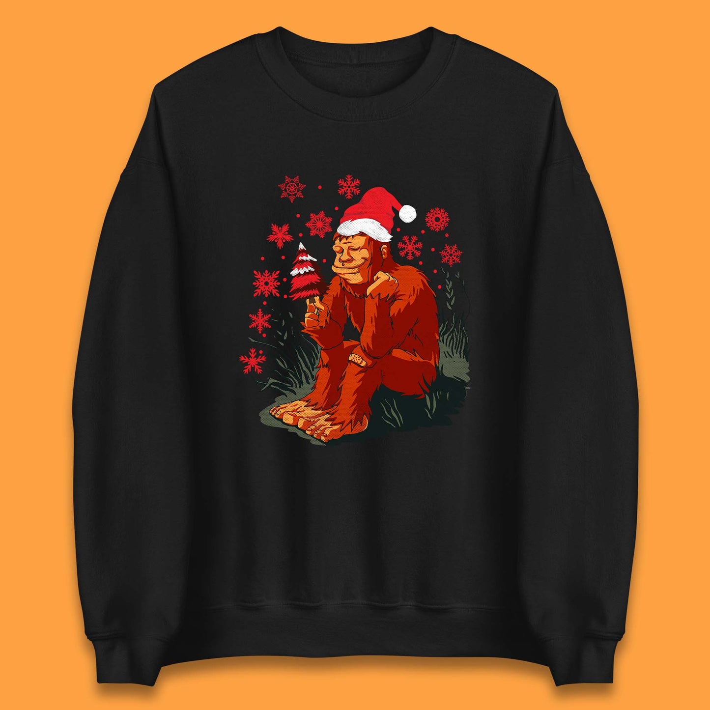 bigfoot christmas sweatshirt