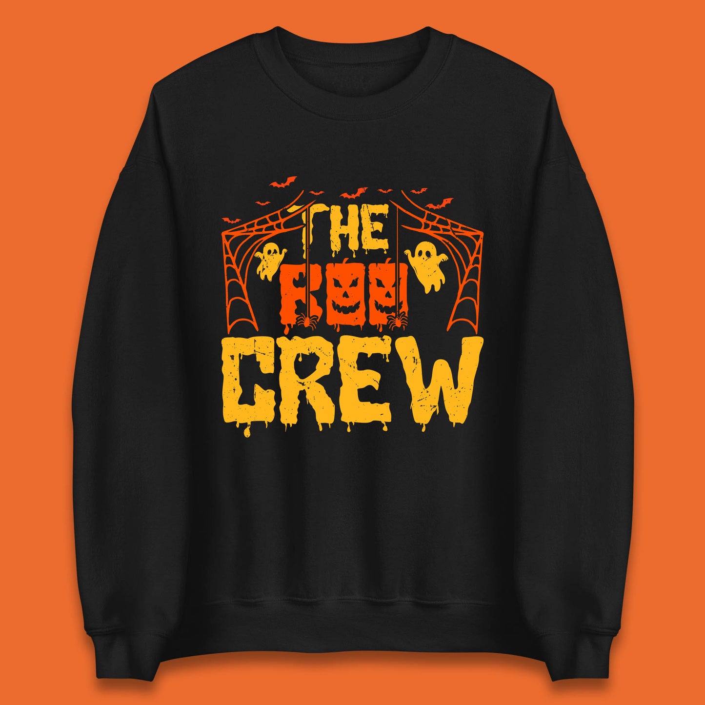 The Boo Crew Halloween Horror Spooky Boo Squad Matching Halloween Costume Unisex Sweatshirt