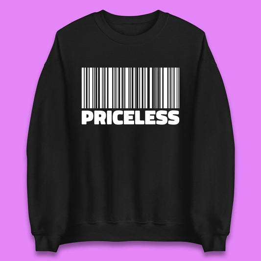 Scan for Priceless Barcode Sweatshirt
