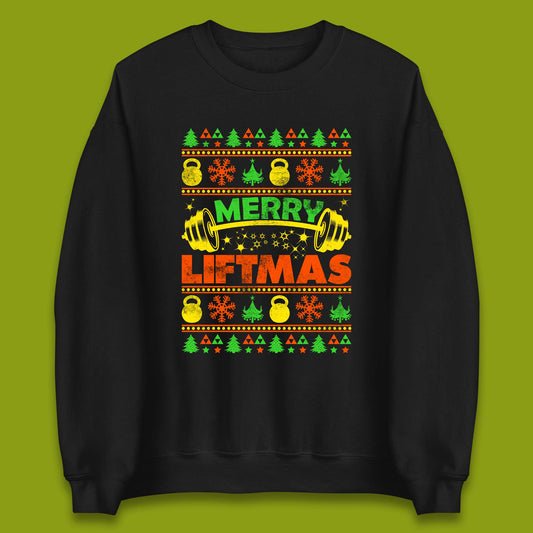 Merry Liftmas Christmas Unisex Sweatshirt
