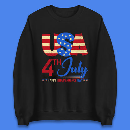 USA 4th July Happy Independence Day Celebration Patriotic Unisex Sweatshirt