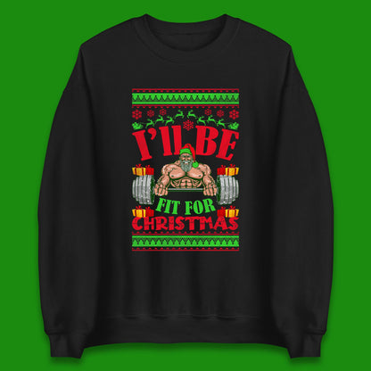 christmas workout sweatshirt