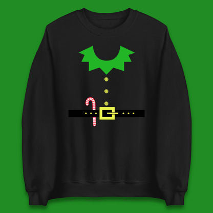 christmas elf costume christmas candy sweatshirt